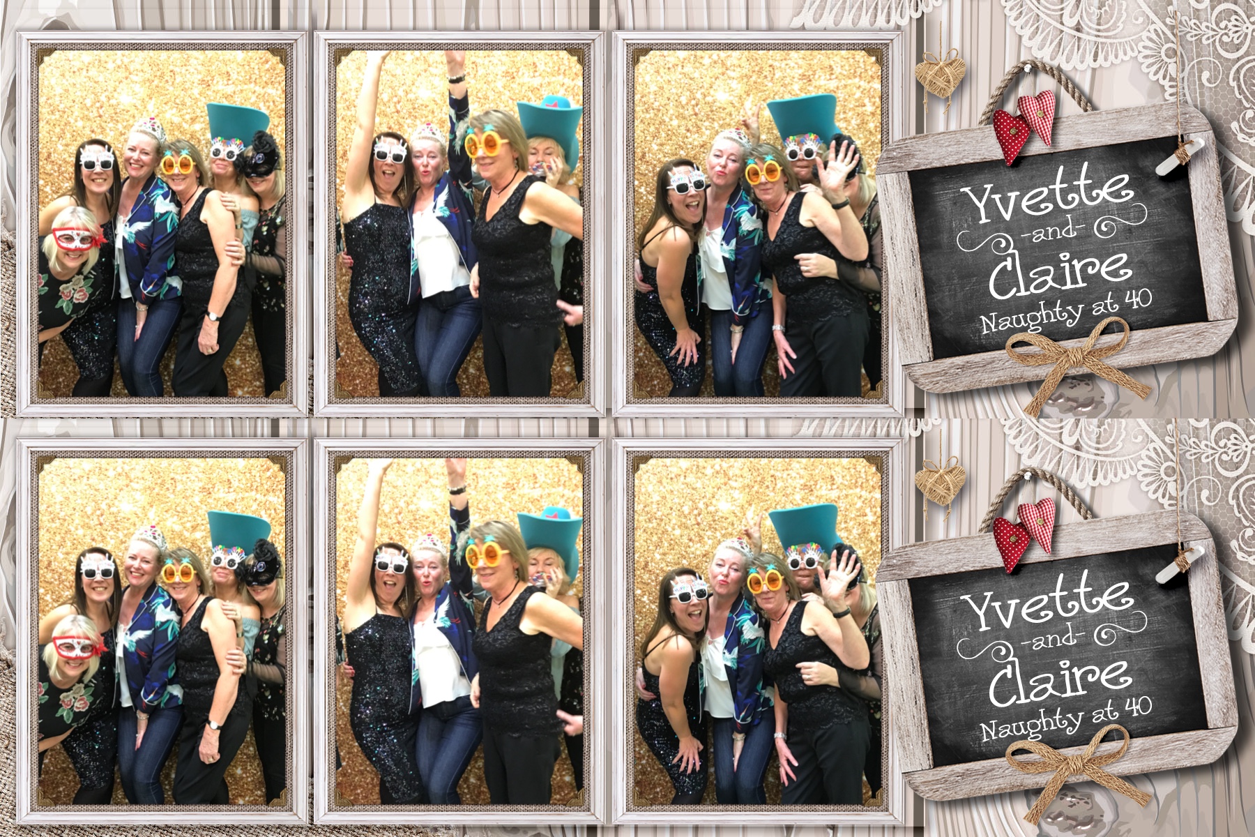 Yvette and Claire’s 40th birthday! - Prints 2 | View more photos from the event at gallery.partydelightsphotobooth.co.uk/u/PartyDelightsPhotoBooth/Yvette-and-Claire’s-40th-birthday-Prints-2